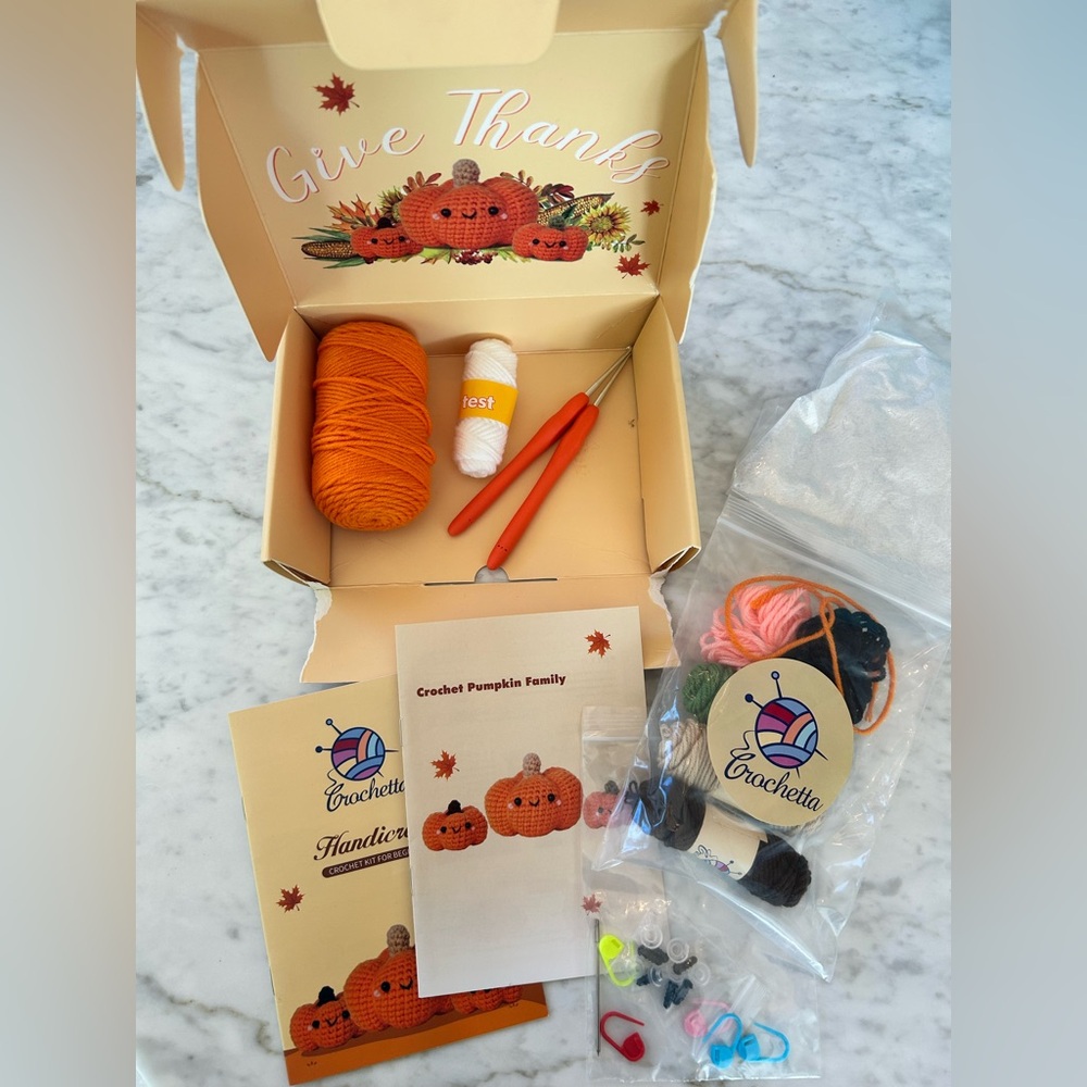 Autumn Crochet Kit with Yarn and Accessories